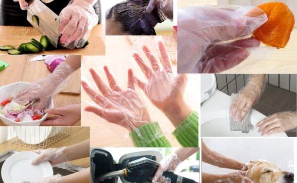 Plastic Disposable Polythene Gloves 100pcs - Image 2