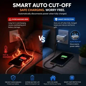 Smart Auto Stop Charging Adapter MarketPk
